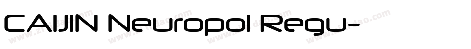 CAIJIN Neuropol Regu字体转换